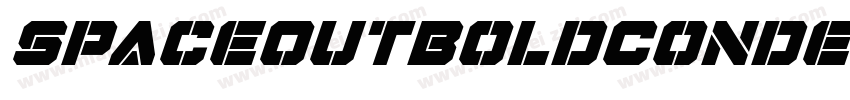 SpaceOutBoldCondensed Italic字体转换